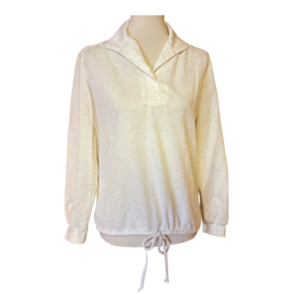 Vtg 70s Montgomery Ward cream top